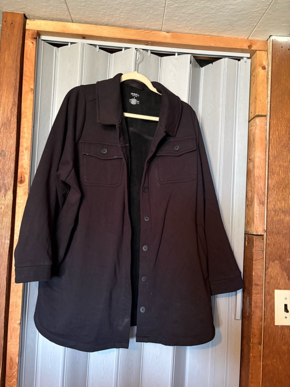 torrid Black Button-Front Utility Jacket